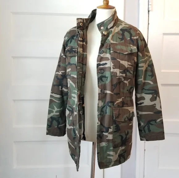 Charlotte Russe Camo Utility Jacket, Size S - Picture 3 of 14